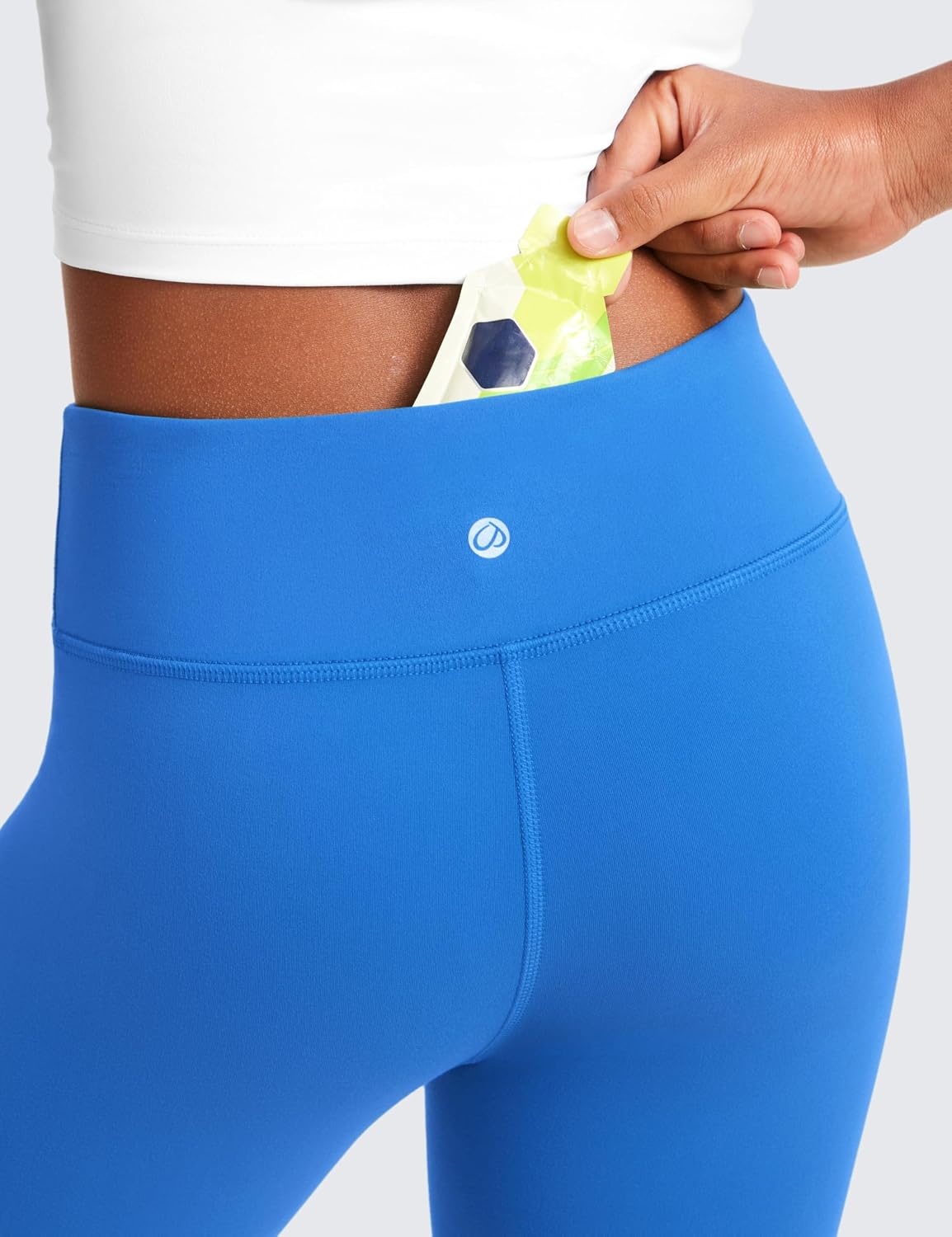 image:imageCRZ YOGA Girls Butterluxe Full Length Yoga Leggings Athletic Sports Casual Pants High Waist Tights Kids TeenSparkle Blue