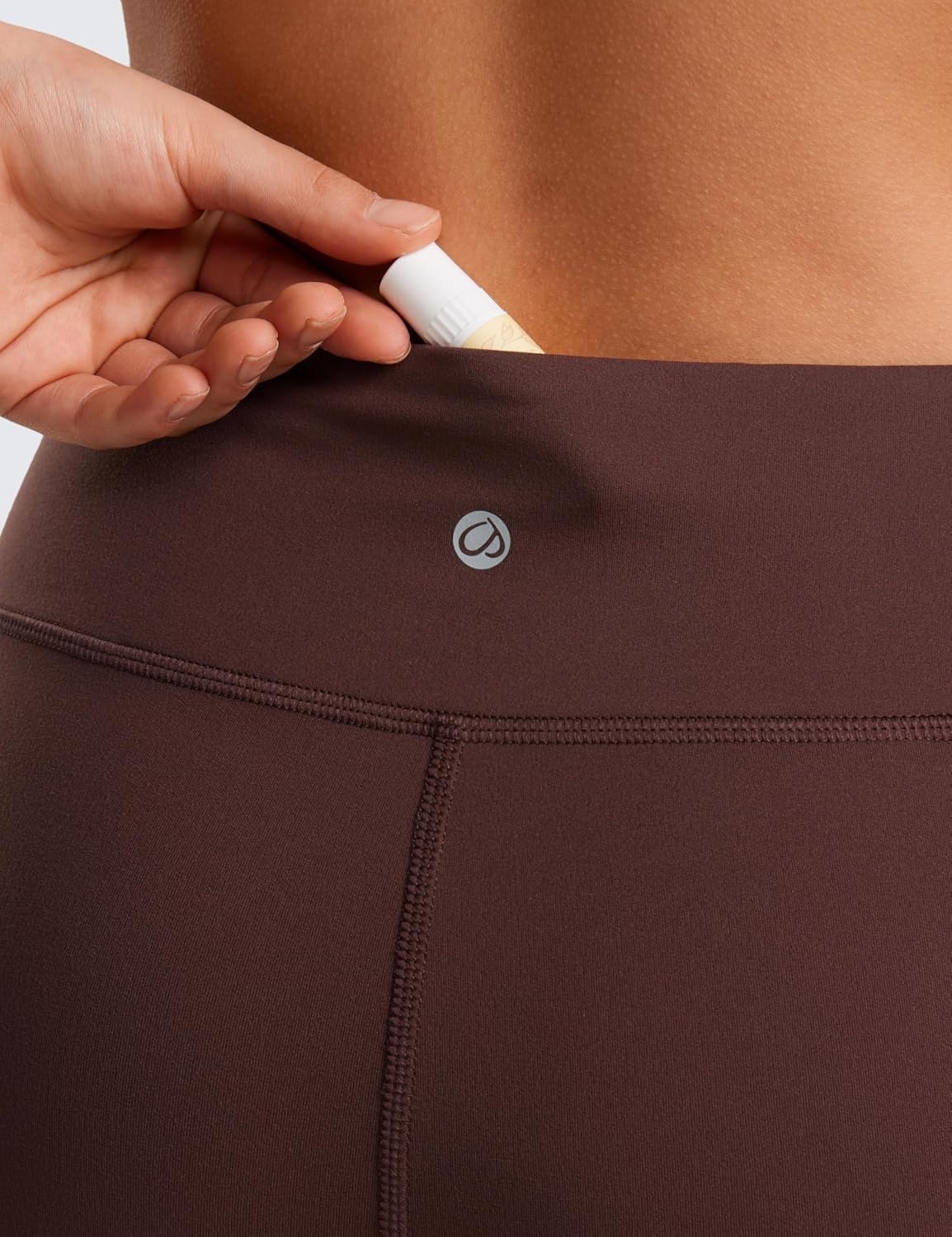 image:imageCRZ YOGA Girls Butterluxe Full Length Yoga Leggings Athletic Sports Casual Pants High Waist Tights Kids TeenTaupe