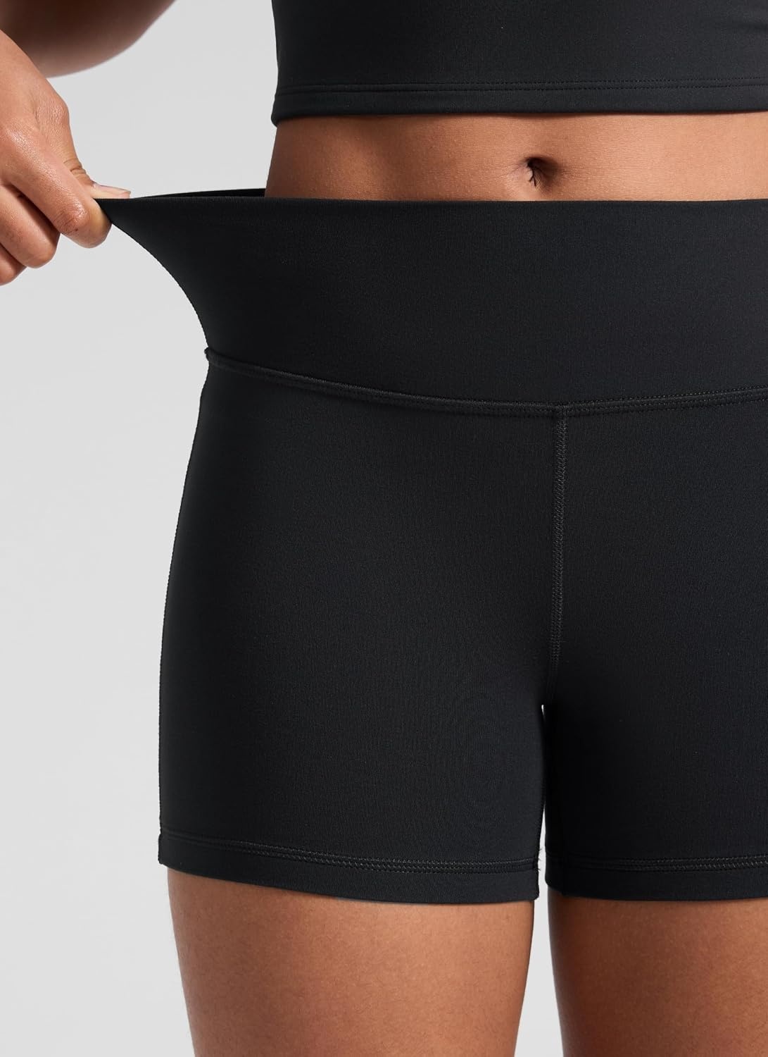 image:imageCRZ YOGA Girls Butterluxe High Waist Athletic Biker Shorts Dance Yoga Casual Kids Teen SummerBlack