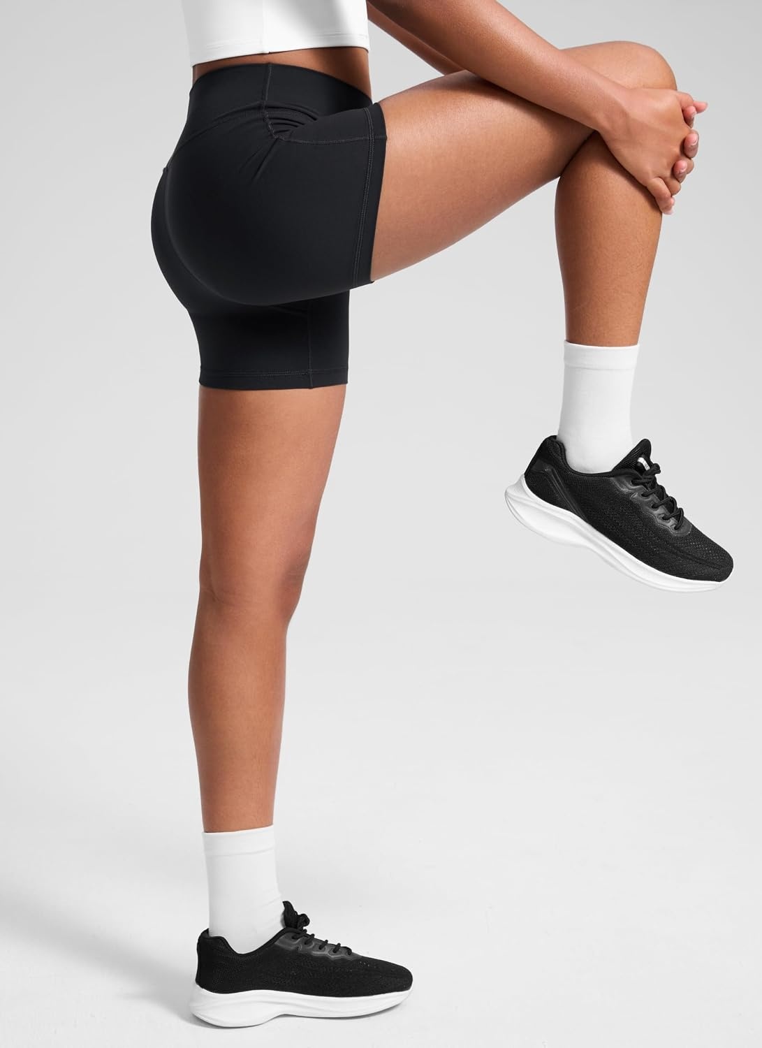 image:imageCRZ YOGA Girls Butterluxe High Waist Athletic Biker Shorts Dance Yoga Casual Kids Teen SummerBlack