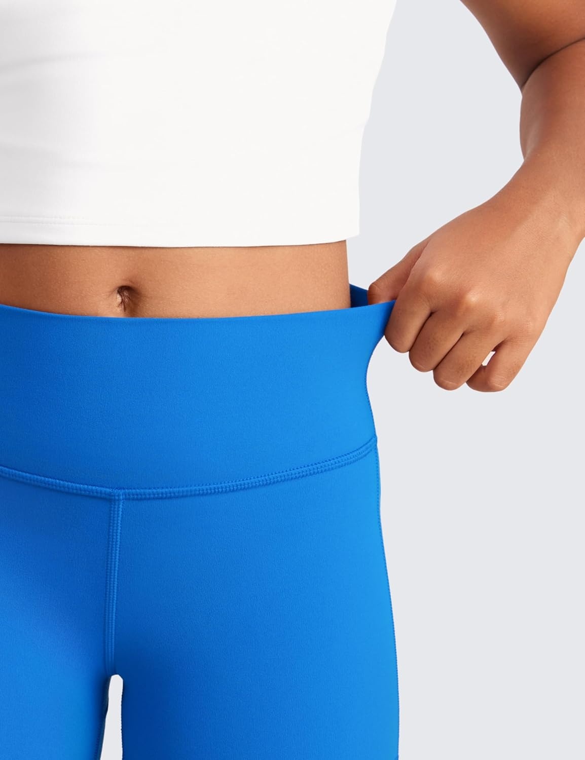 image:imageCRZ YOGA Girls Butterluxe High Waist Athletic Biker Shorts Dance Yoga Casual Kids Teen SummerSparkle Blue