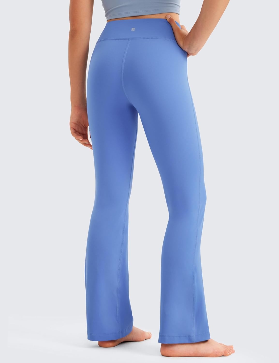image:imageCRZ YOGA Girls Butterluxe High Waist Yoga Flare Leggings Dance Casual Athletic Pants Bell Bottoms Bootcut Kids TeenWild Indigo