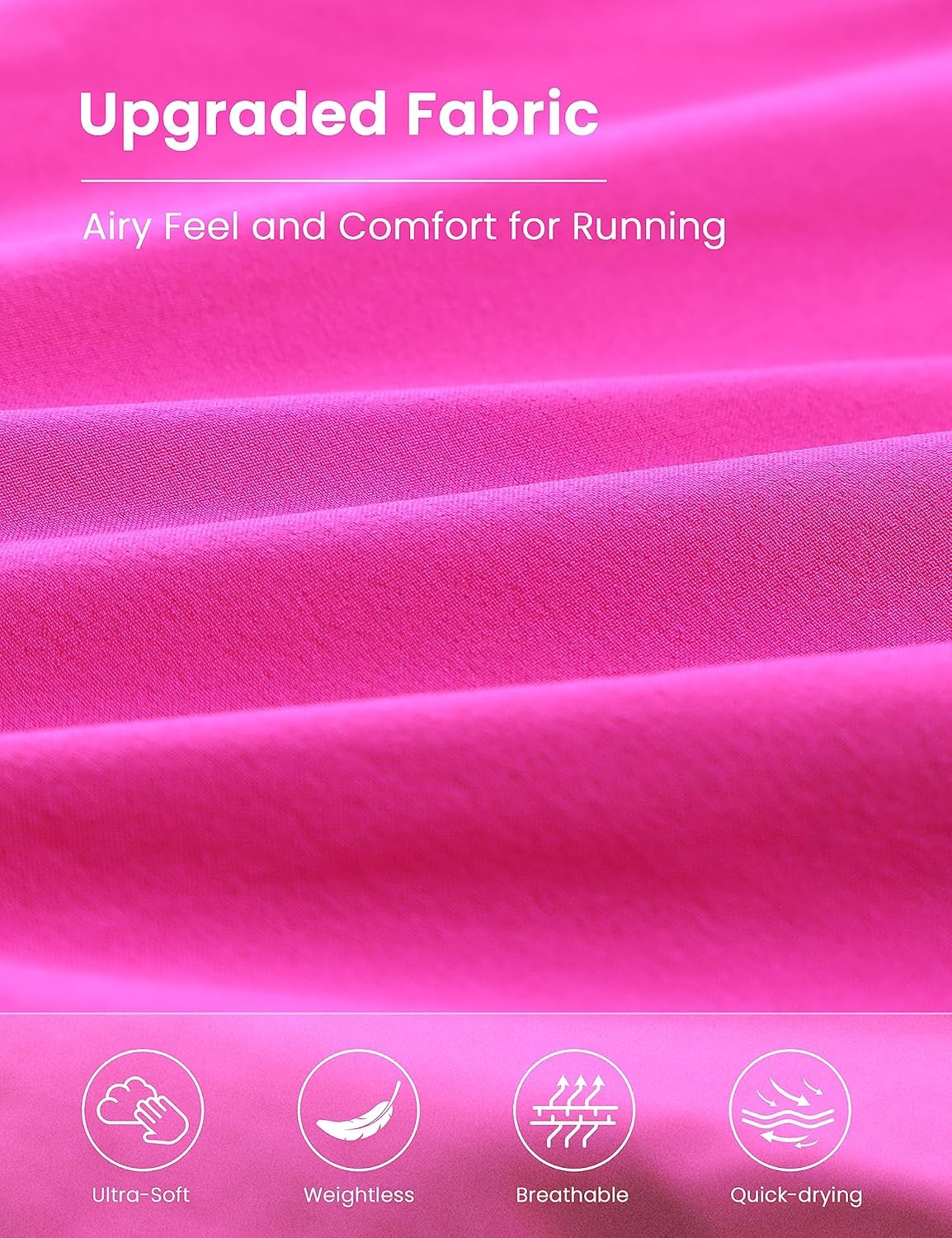 image:imageCRZ YOGA Girls FeatheryFit Soft Athletic Shorts with Zipper Pocket Tennis Soccer Running Casual Liner Kids TeenHibiscus Purple