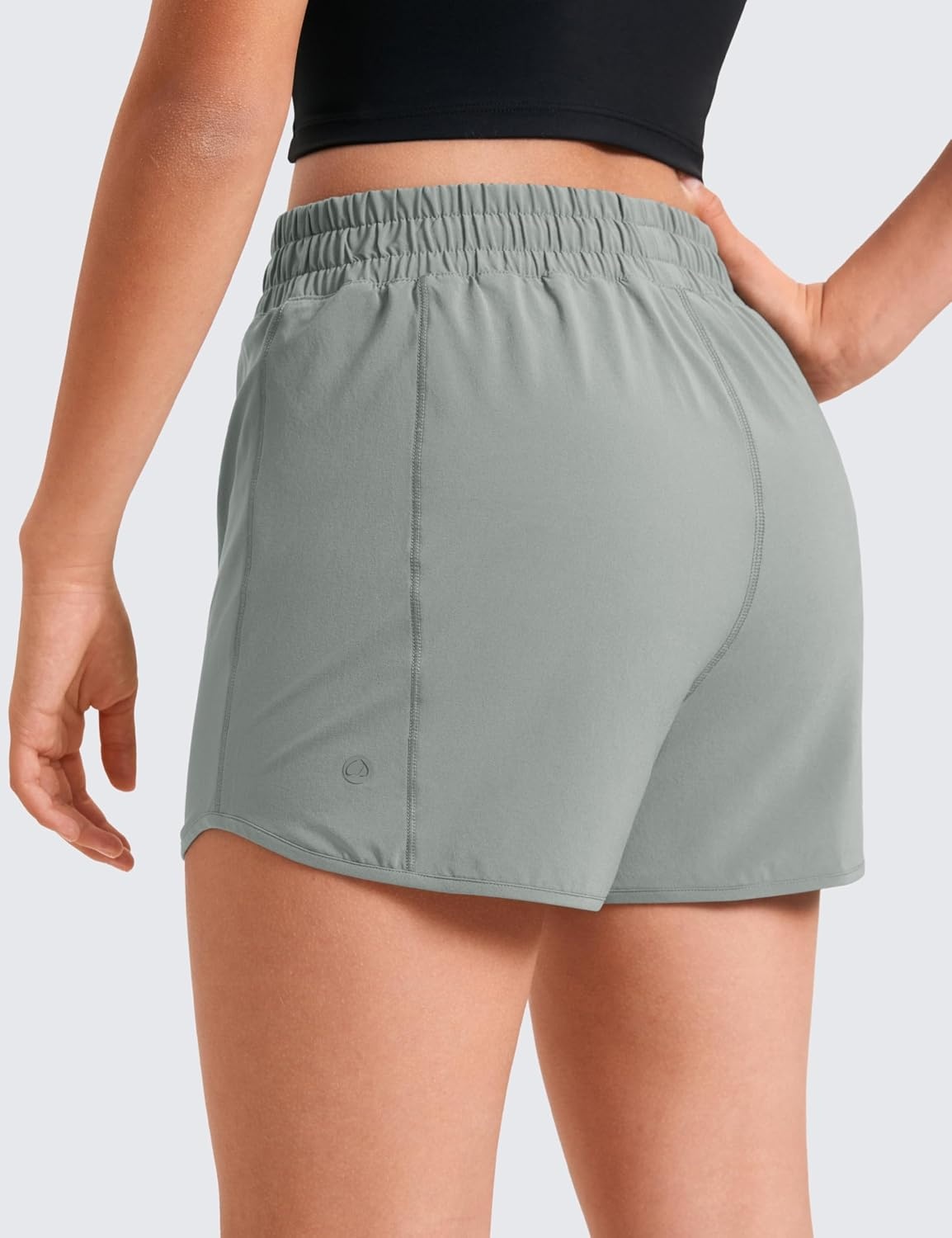 image:imageCRZ YOGA Girls FeatheryFit Soft Athletic Shorts with Zipper Pocket Tennis Soccer Running Casual Liner Kids TeenSterling
