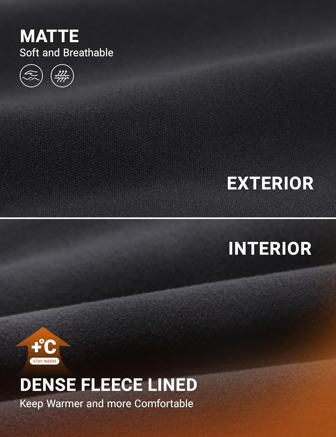 image:imageCRZ YOGA Girls Matte Thermal Fleece Lined Full Length Leggings Casual Athletic High Waist Pants Winter Warm Kids TeenInk Gray