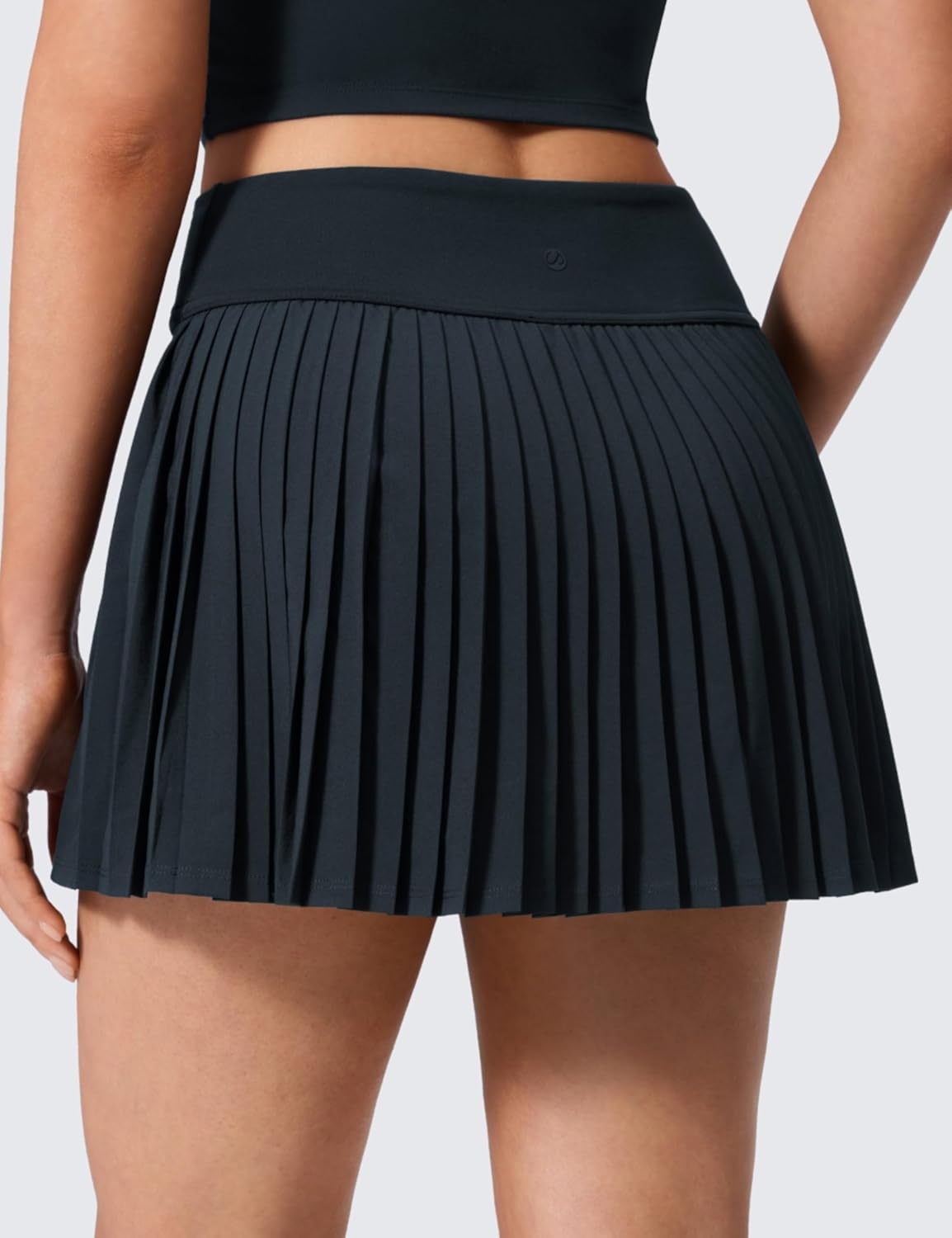 image:imageCRZ YOGA High Waisted Pleated Back Tennis Skirts for Women Aline Front Mini Golf Casual Skort with Inner ShortsTrue Navy