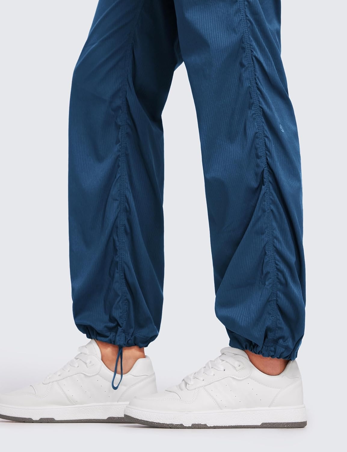 image:imageCRZ YOGA Lightweight Straight Leg Workout Pants for Women 283032 Ruched Casual Work Athletic Joggers with PocketsFrench Navy