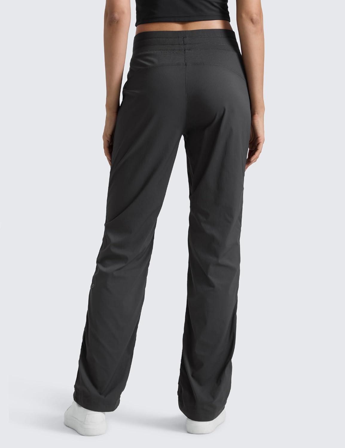 image:imageCRZ YOGA Lightweight Straight Leg Workout Pants for Women 283032 Ruched Casual Work Athletic Joggers with PocketsInk Gray