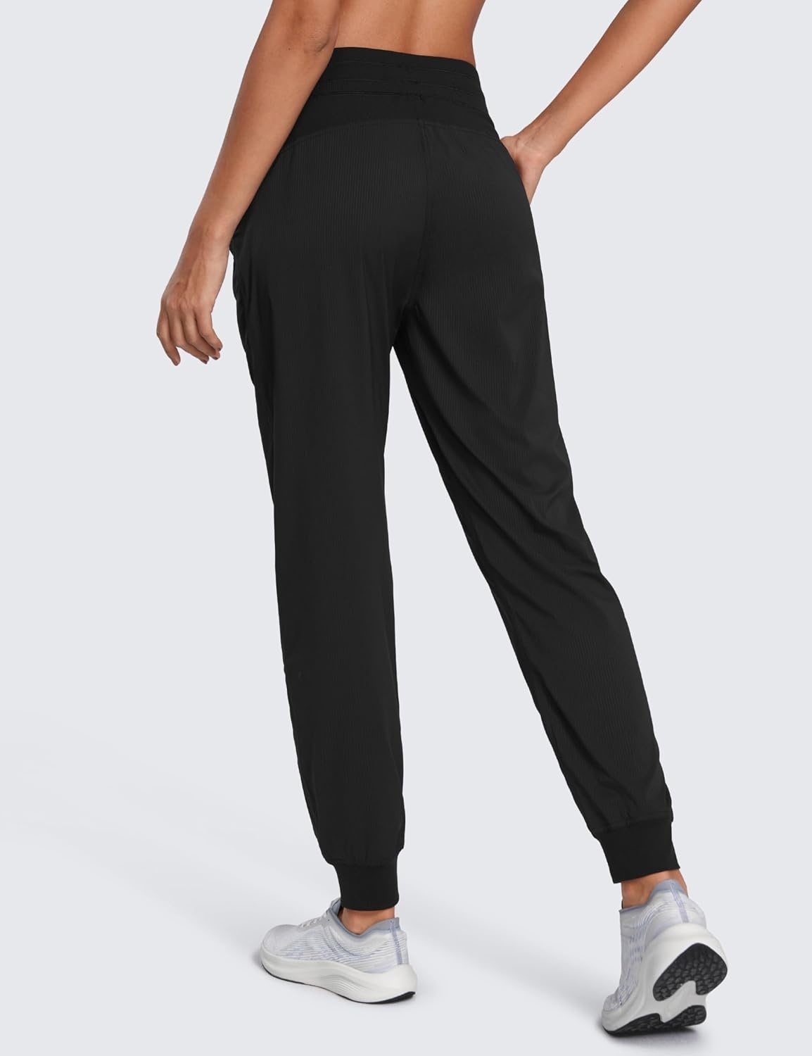 image:imageCRZ YOGA Lightweight Workout Joggers for Women 26285305 Outdoor Running Casual Pants with PocketsBlack