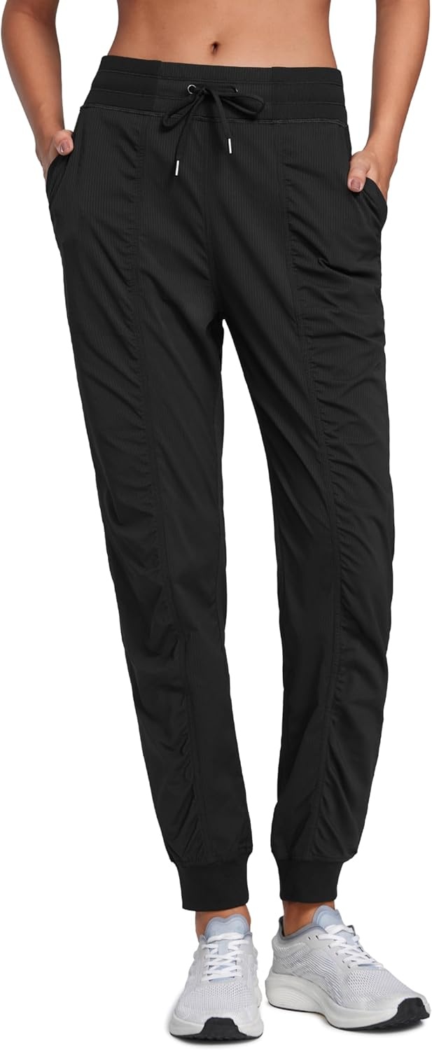image:imageCRZ YOGA Lightweight Workout Joggers for Women 26285305 Outdoor Running Casual Pants with PocketsBlack