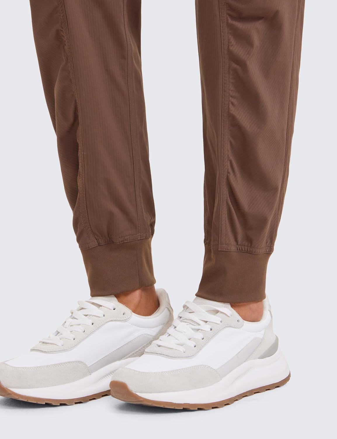 image:imageCRZ YOGA Lightweight Workout Joggers for Women 26285305 Outdoor Running Casual Pants with PocketsCoffee Brown