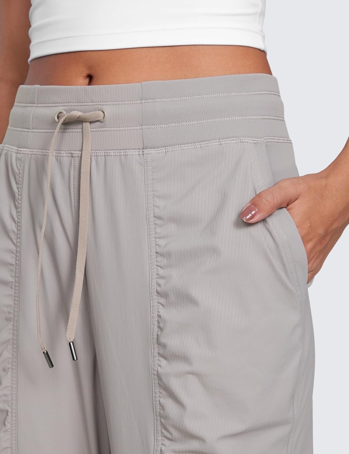 image:imageCRZ YOGA Lightweight Workout Joggers for Women 26285305 Outdoor Running Casual Pants with PocketsDark Chrome