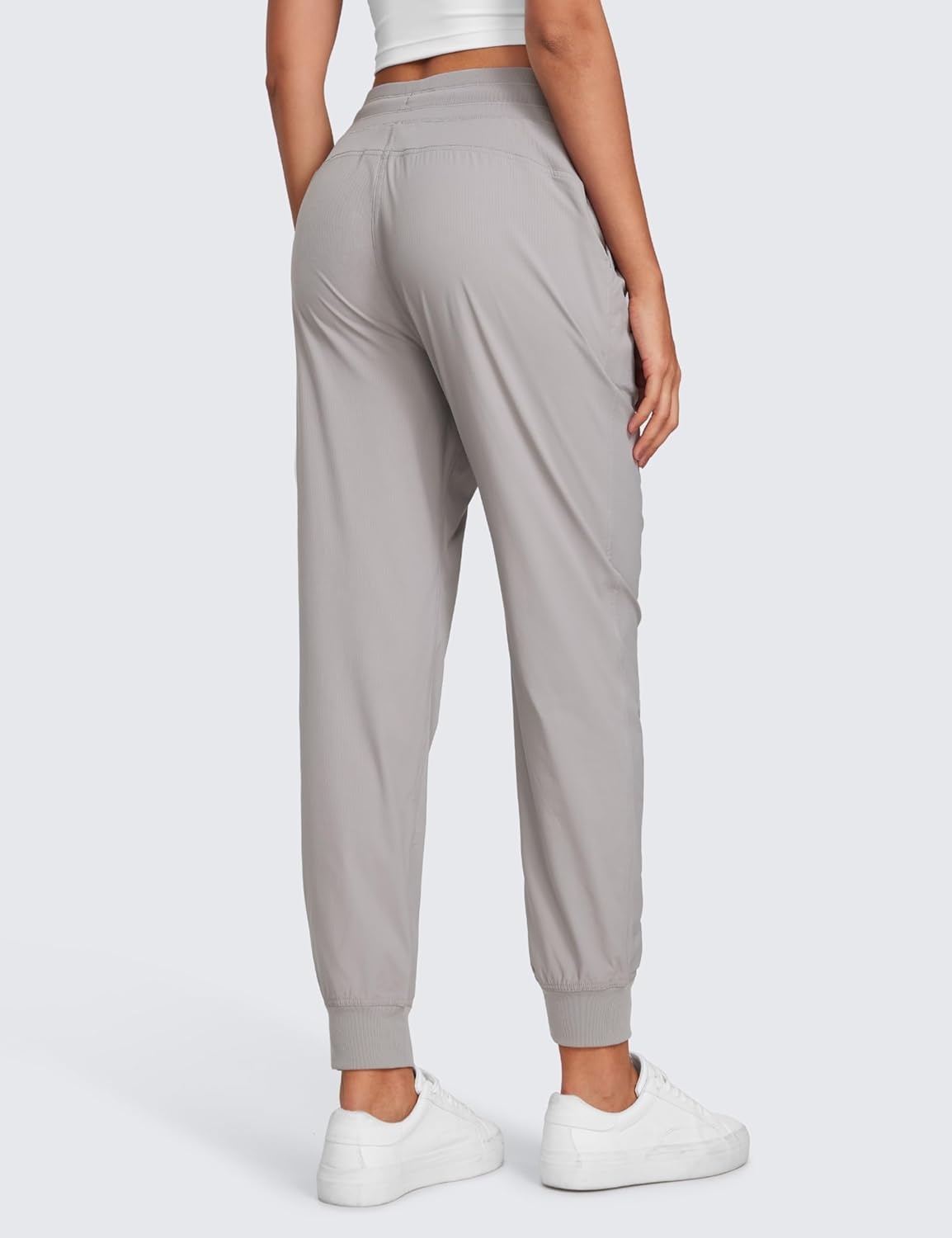 image:imageCRZ YOGA Lightweight Workout Joggers for Women 26285305 Outdoor Running Casual Pants with PocketsDark Chrome