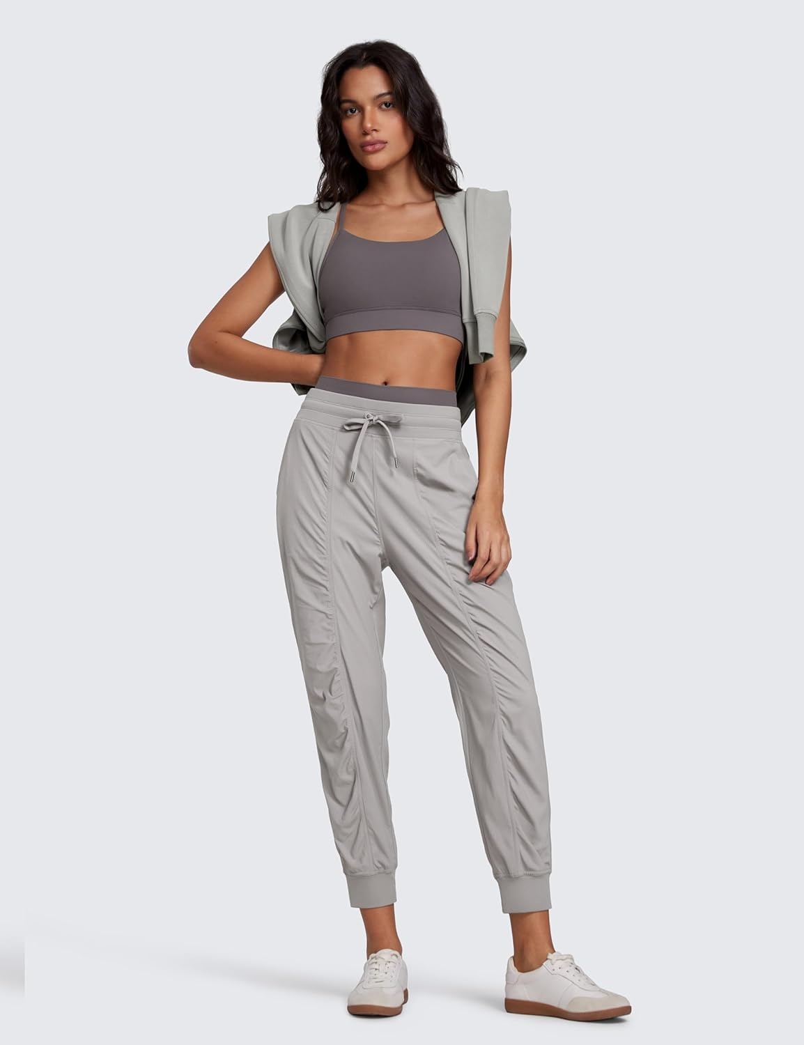 image:imageCRZ YOGA Lightweight Workout Joggers for Women 26285305 Outdoor Running Casual Pants with PocketsDark Chrome