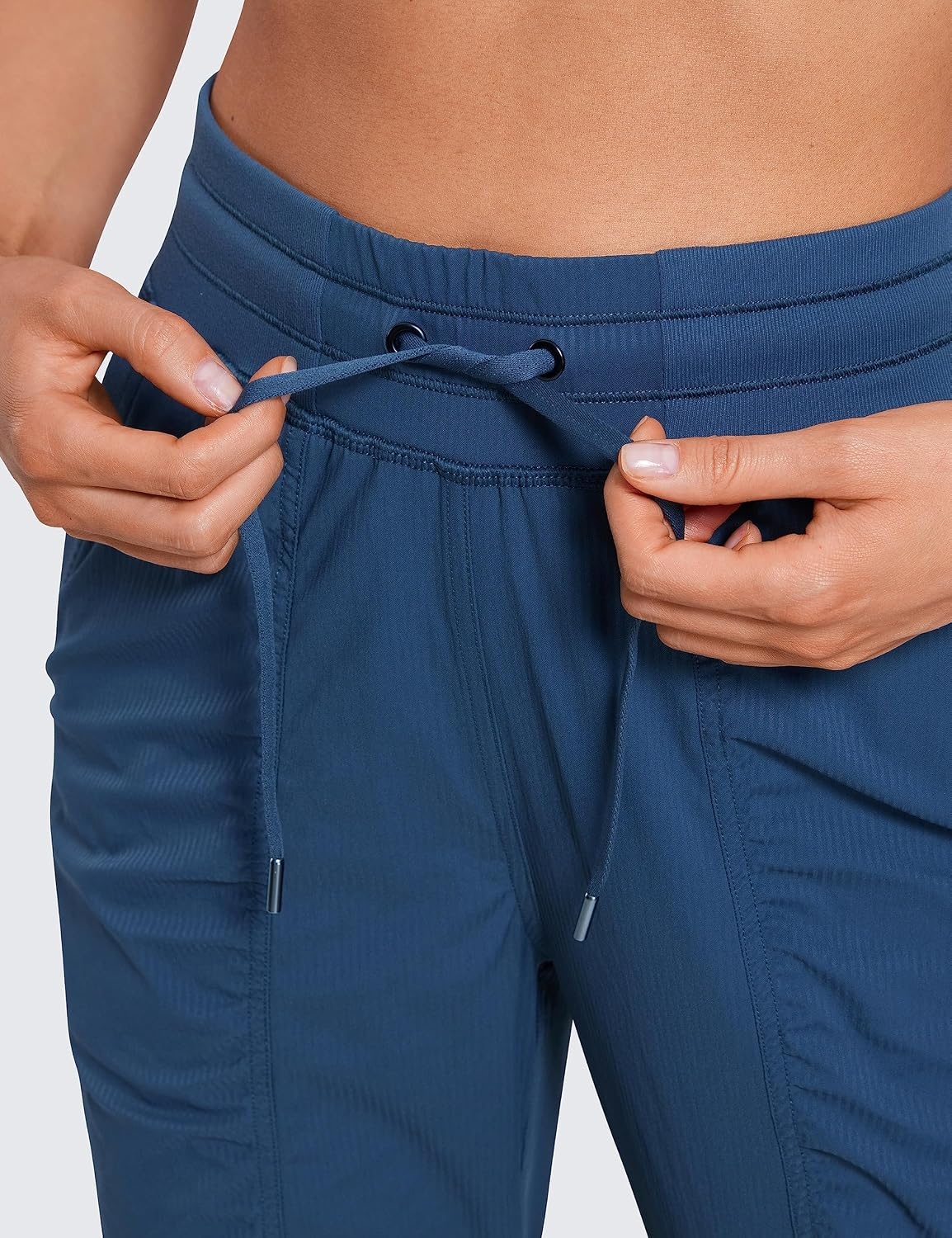 image:imageCRZ YOGA Lightweight Workout Joggers for Women 26285305 Outdoor Running Casual Pants with PocketsFrench Navy