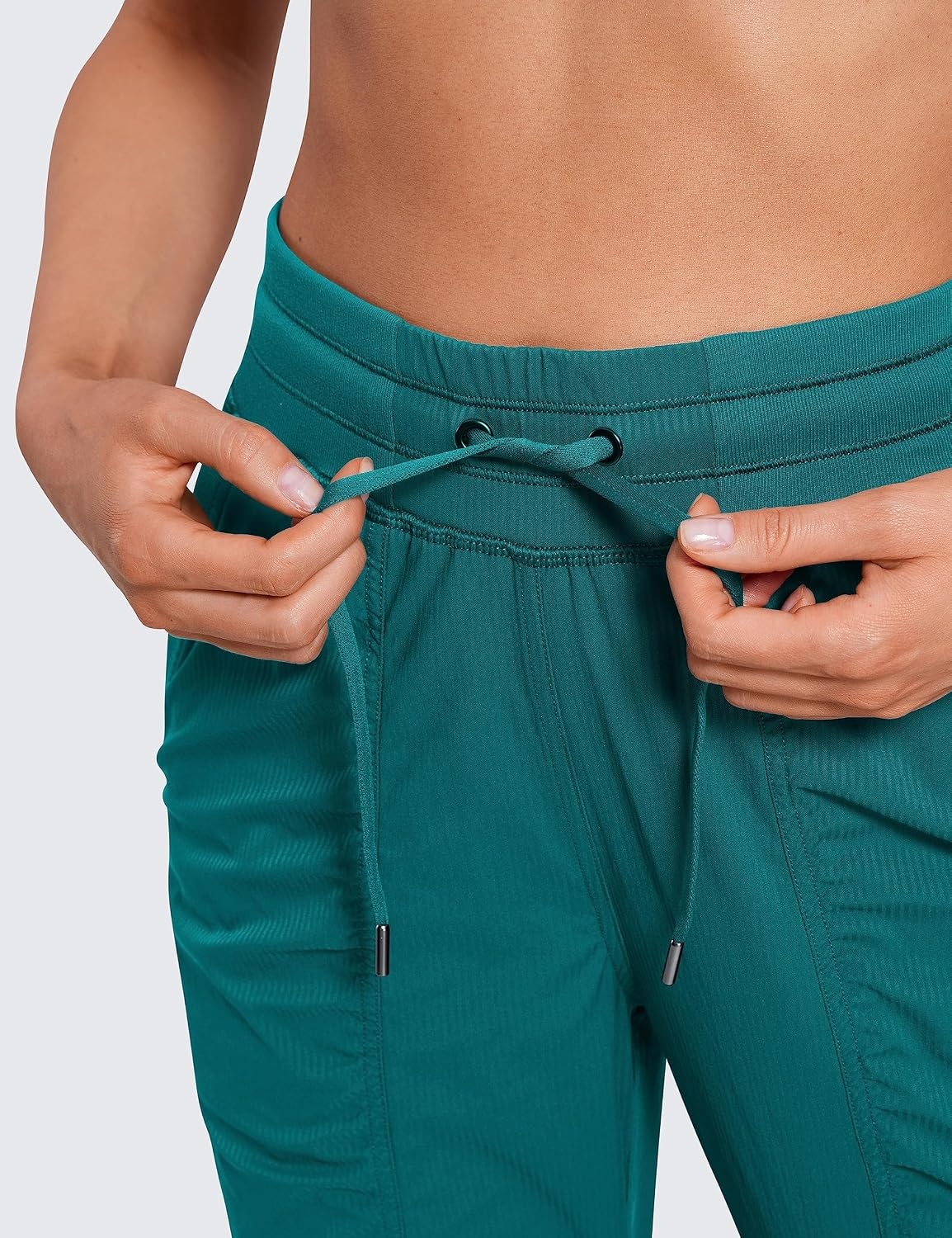 image:imageCRZ YOGA Lightweight Workout Joggers for Women 26285305 Outdoor Running Casual Pants with PocketsGreen Jade