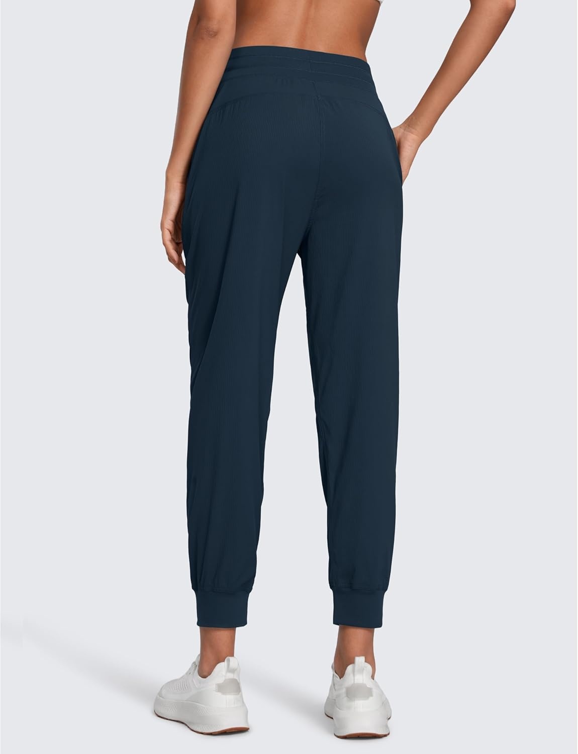 image:imageCRZ YOGA Lightweight Workout Joggers for Women 26285305 Outdoor Running Casual Pants with PocketsInk Blue