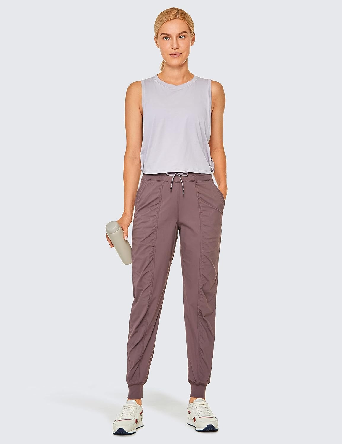 image:imageCRZ YOGA Lightweight Workout Joggers for Women 26285305 Outdoor Running Casual Pants with PocketsMauve