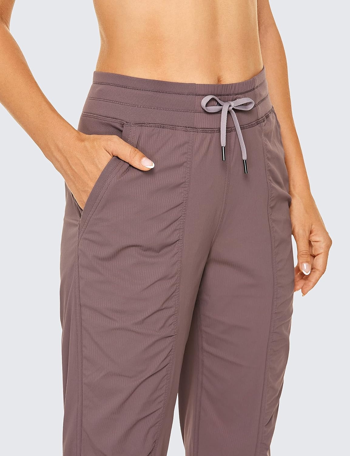image:imageCRZ YOGA Lightweight Workout Joggers for Women 26285305 Outdoor Running Casual Pants with PocketsMauve