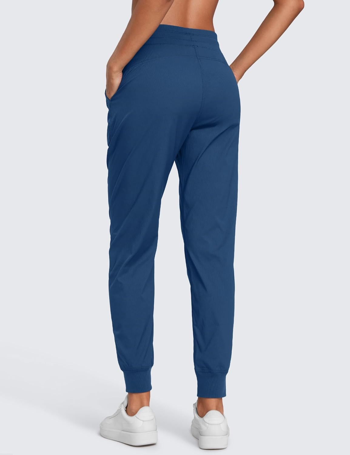image:imageCRZ YOGA Lightweight Workout Joggers for Women 26285305 Outdoor Running Casual Pants with PocketsPitch Blue