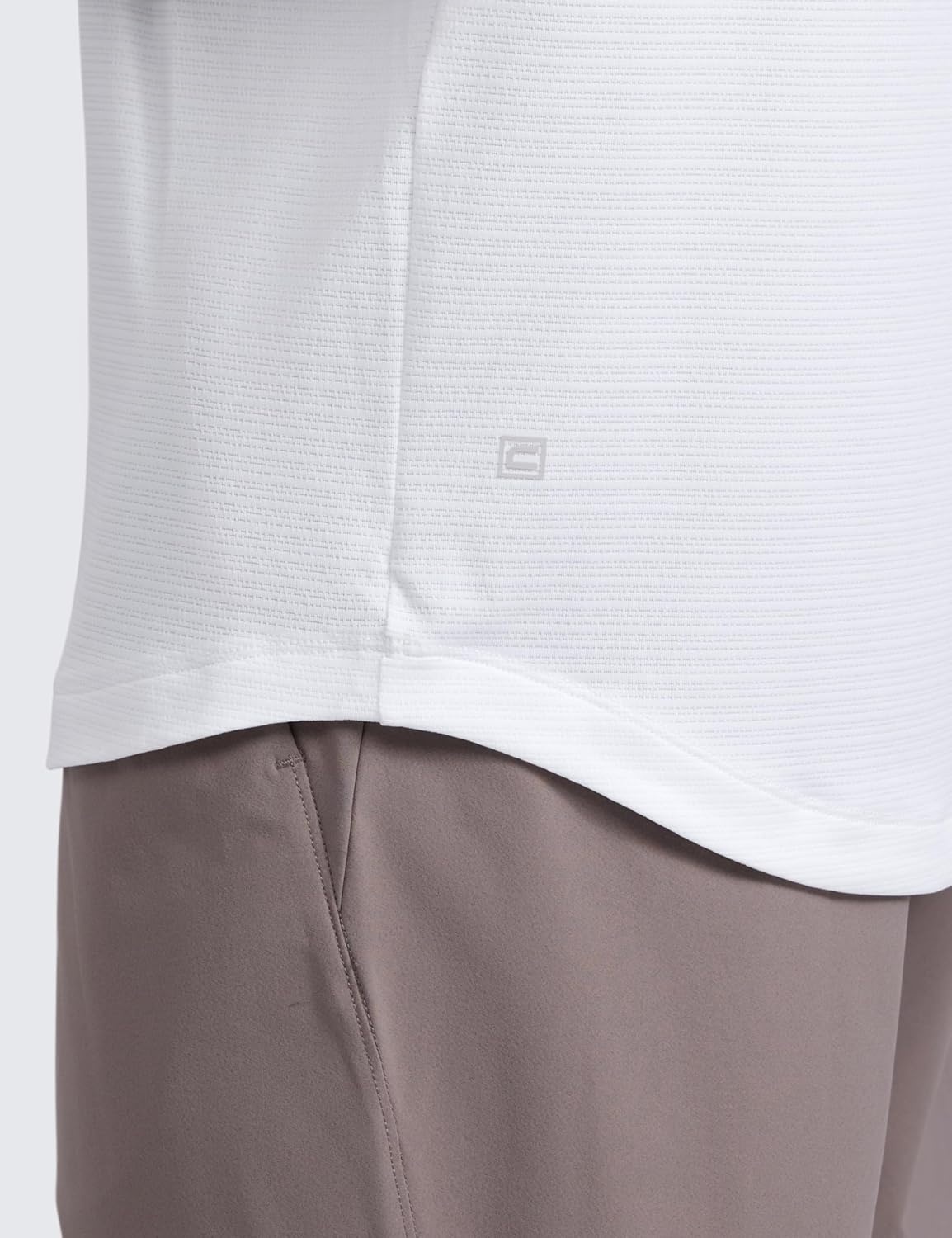 image:imageCRZ YOGA Lightweight Workout Shirts for Men Texture Crewneck Running Athletic TShirts Short Sleeve Gym TopsWhite
