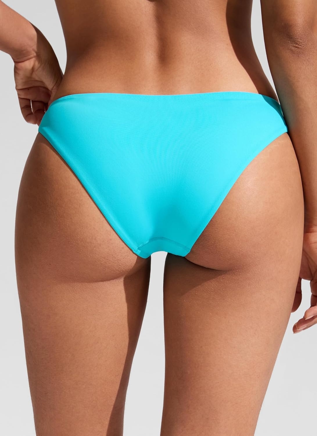 image:imageCRZ YOGA Low Waisted Bikini Bottom for Women Cheeky Basic Bathing Swimsuit Swim BriefsTurquoise