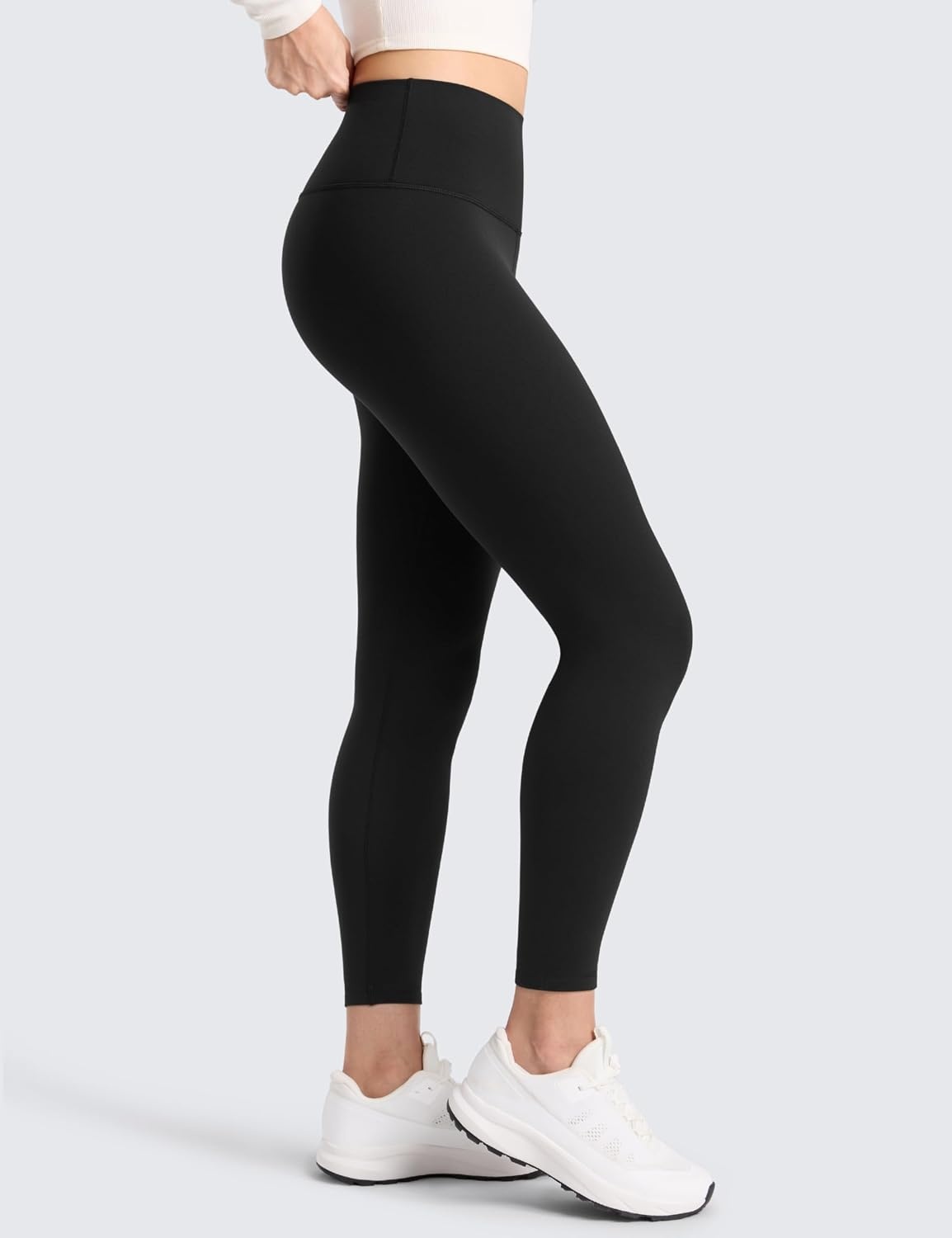 image:imageCRZ YOGA Matte Thermal Fleece Lined Leggings 25 Casual Lounge Workout Womens Yoga High Waisted Pants Winter WarmBlack