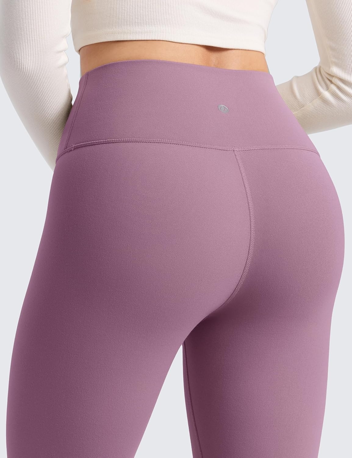 image:imageCRZ YOGA Matte Thermal Fleece Lined Leggings 25 Casual Lounge Workout Womens Yoga High Waisted Pants Winter WarmLight Lavender