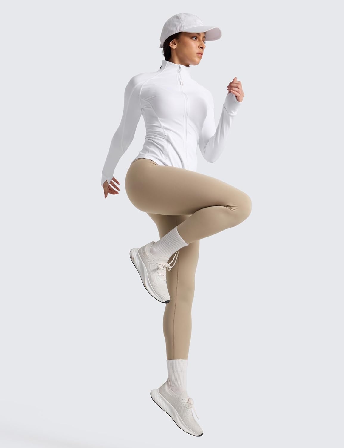 image:imageCRZ YOGA Matte Thermal Fleece Lined Leggings 25 Casual Lounge Workout Womens Yoga High Waisted Pants Winter WarmOak