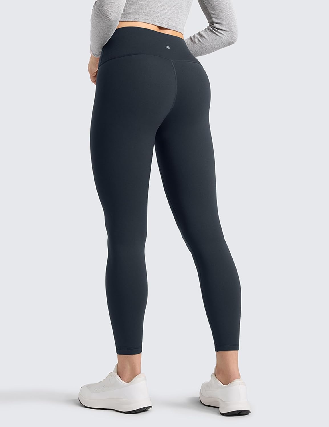 image:imageCRZ YOGA Matte Thermal Fleece Lined Leggings 25 Casual Lounge Workout Womens Yoga High Waisted Pants Winter WarmTrue Navy