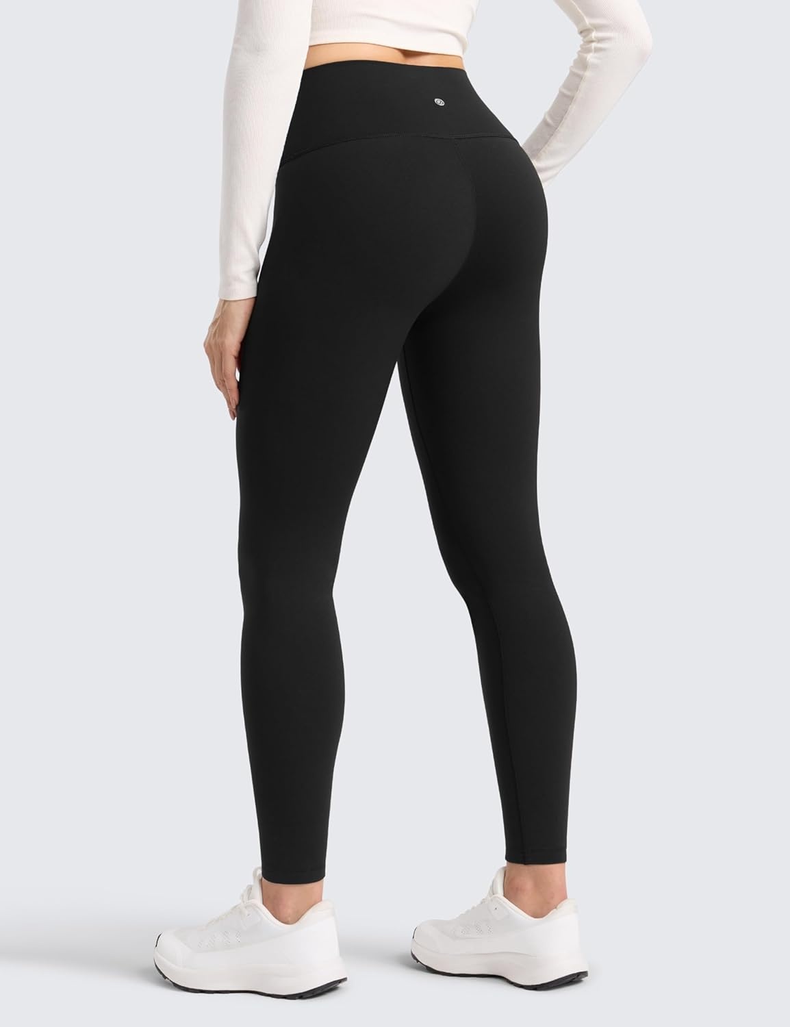 image:imageCRZ YOGA Matte Thermal Fleece Lined Leggings 28 Casual Lounge Workout Womens Yoga Full Length Pants Winter WarmBlack