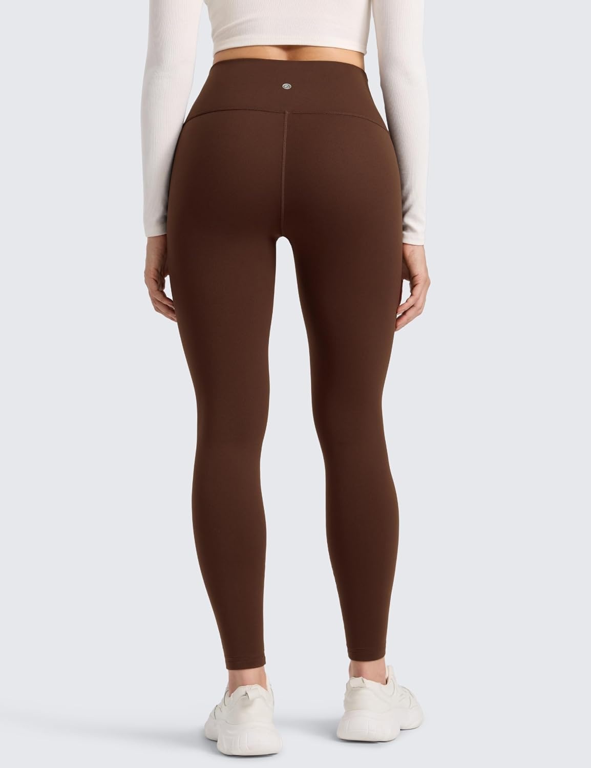 image:imageCRZ YOGA Matte Thermal Fleece Lined Leggings 28 Casual Lounge Workout Womens Yoga Full Length Pants Winter WarmLava Brown
