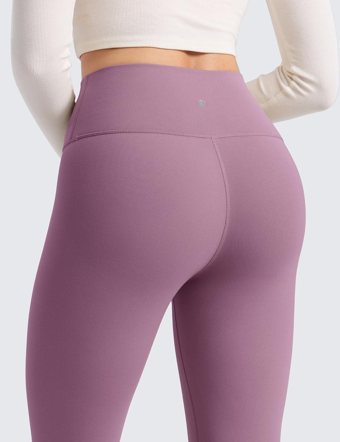 image:imageCRZ YOGA Matte Thermal Fleece Lined Leggings 28 Casual Lounge Workout Womens Yoga Full Length Pants Winter WarmLight Lavender