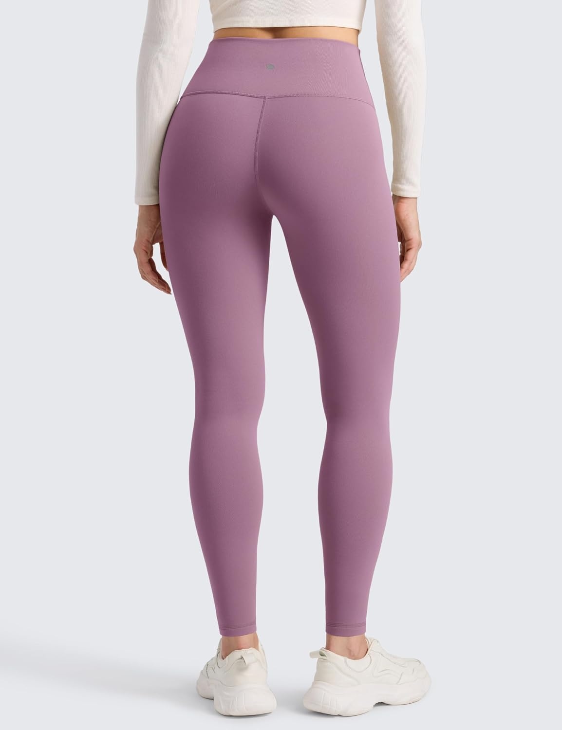 image:imageCRZ YOGA Matte Thermal Fleece Lined Leggings 28 Casual Lounge Workout Womens Yoga Full Length Pants Winter WarmLight Lavender