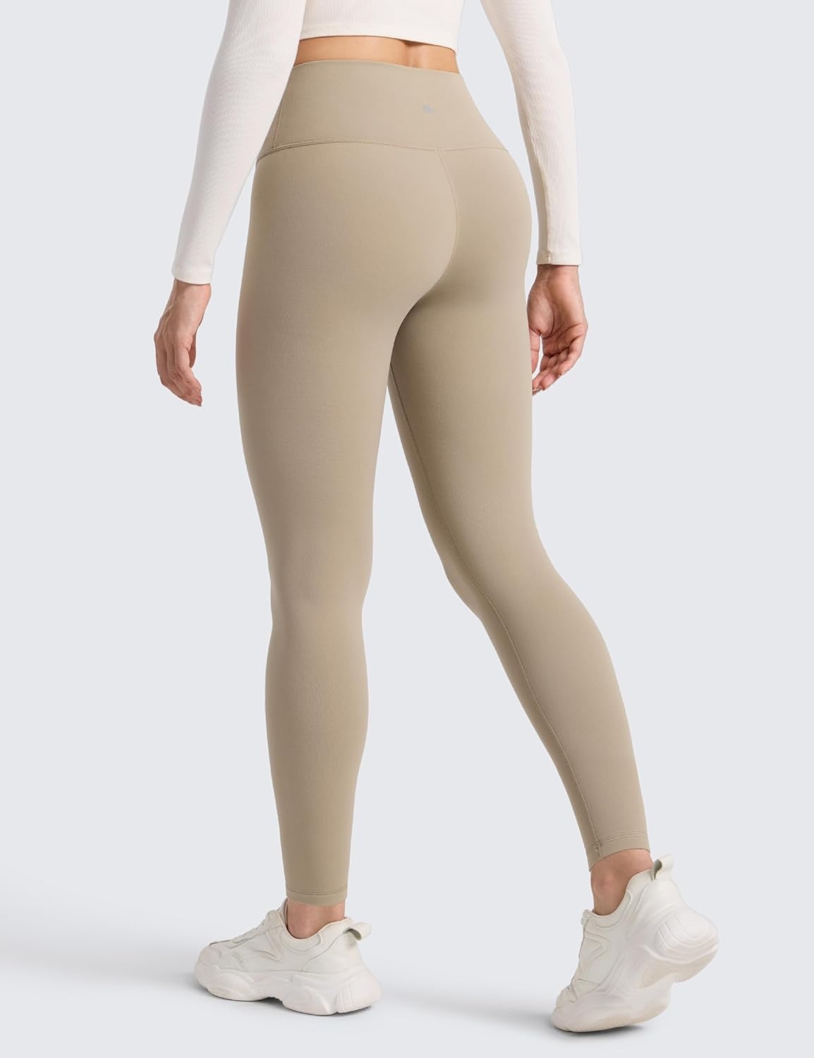 image:imageCRZ YOGA Matte Thermal Fleece Lined Leggings 28 Casual Lounge Workout Womens Yoga Full Length Pants Winter WarmOak