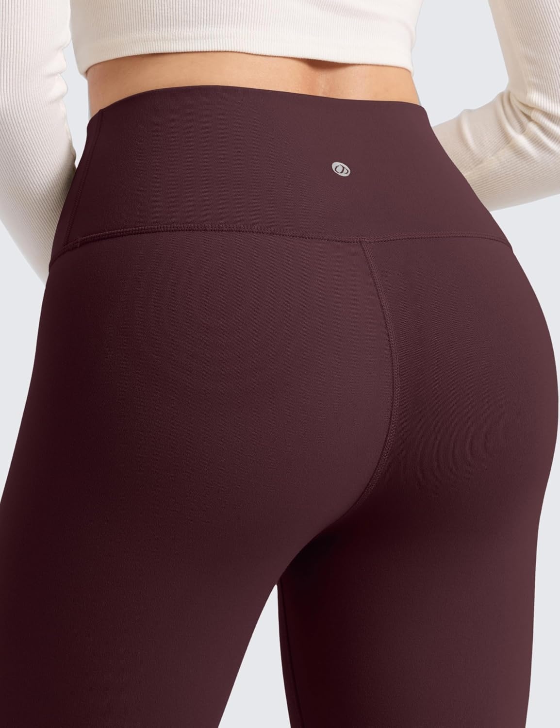 image:imageCRZ YOGA Matte Thermal Fleece Lined Leggings 28 Casual Lounge Workout Womens Yoga Full Length Pants Winter WarmRipe Plum