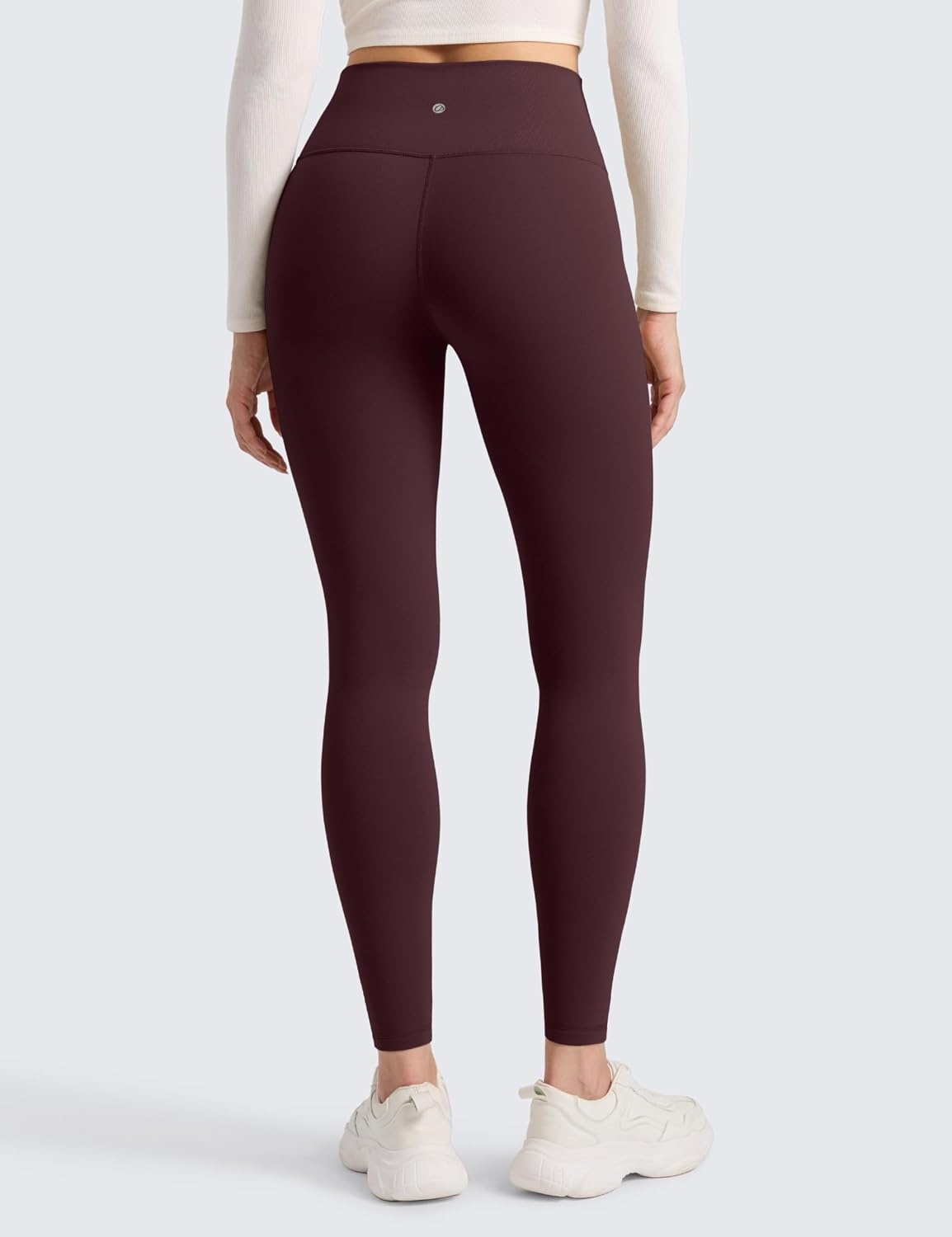 image:imageCRZ YOGA Matte Thermal Fleece Lined Leggings 28 Casual Lounge Workout Womens Yoga Full Length Pants Winter WarmRipe Plum