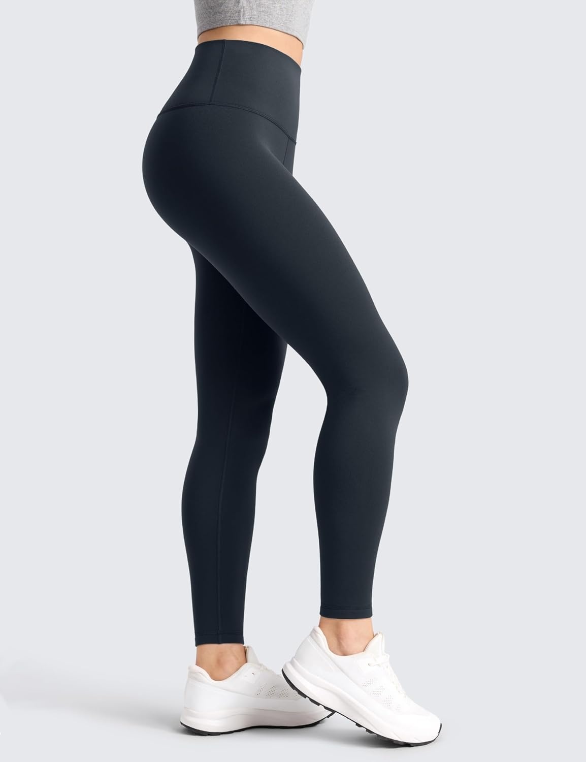 image:imageCRZ YOGA Matte Thermal Fleece Lined Leggings 28 Casual Lounge Workout Womens Yoga Full Length Pants Winter WarmTrue Navy