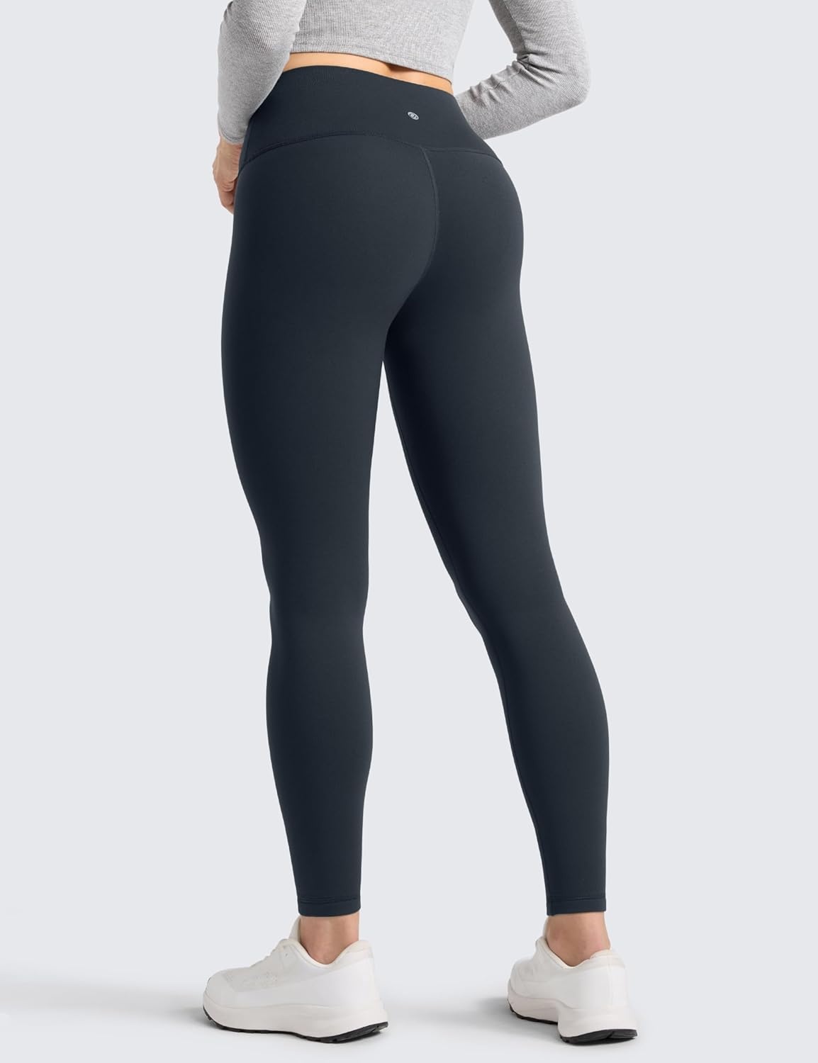 image:imageCRZ YOGA Matte Thermal Fleece Lined Leggings 28 Casual Lounge Workout Womens Yoga Full Length Pants Winter WarmTrue Navy