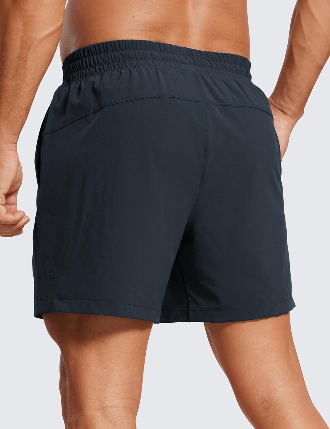 image:imageCRZ YOGA Mens 2 in 1 Running Shorts 5 Lined Workout Quick Dry for Workout Sports Athletic with PocketsTrue Navy