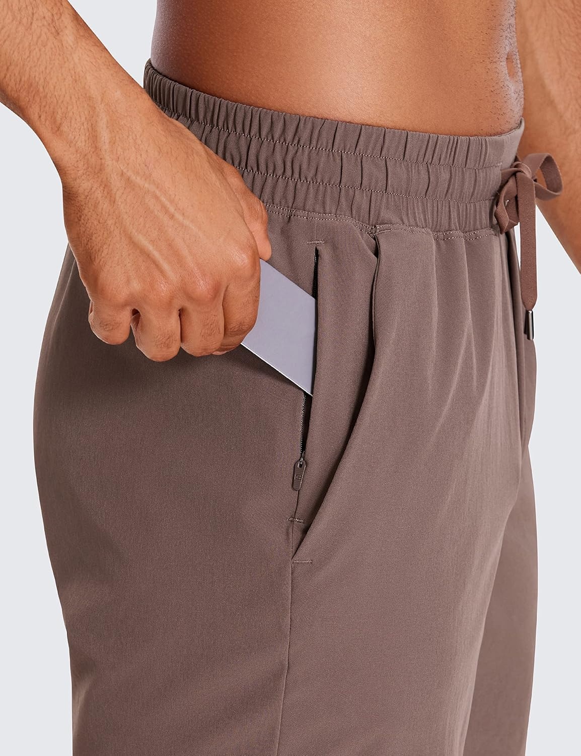 image:imageCRZ YOGA Mens 2 in 1 Running Shorts 7 Lined Workout Quick Dry Lightweight for Sports Athletic with PocketsBrown Rock