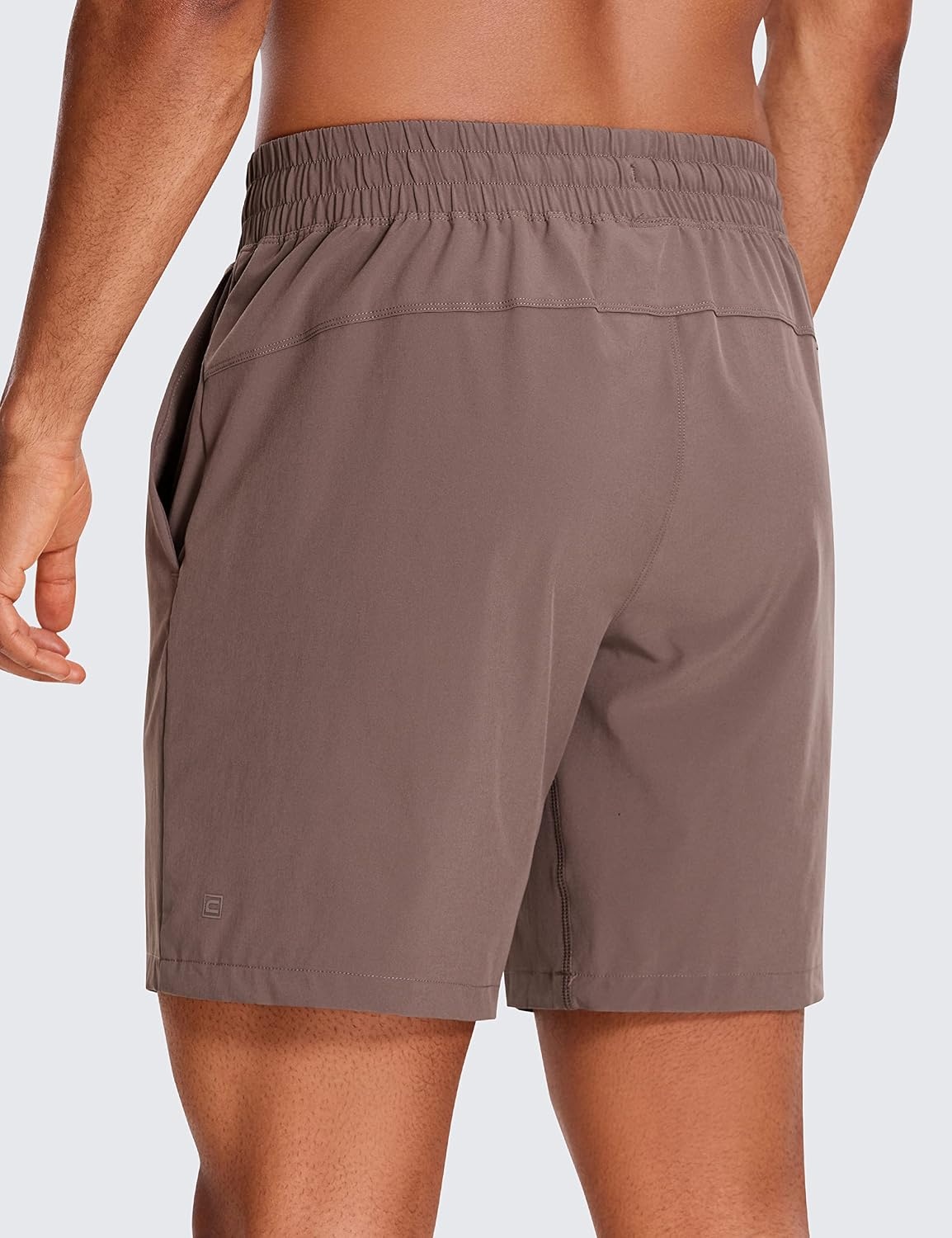 image:imageCRZ YOGA Mens 2 in 1 Running Shorts 7 Lined Workout Quick Dry Lightweight for Sports Athletic with PocketsBrown Rock