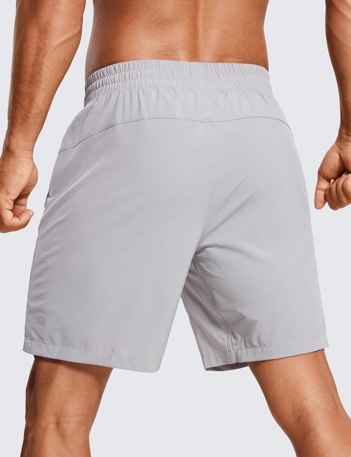 image:imageCRZ YOGA Mens 2 in 1 Running Shorts 7 Lined Workout Quick Dry Lightweight for Sports Athletic with PocketsGull Gray