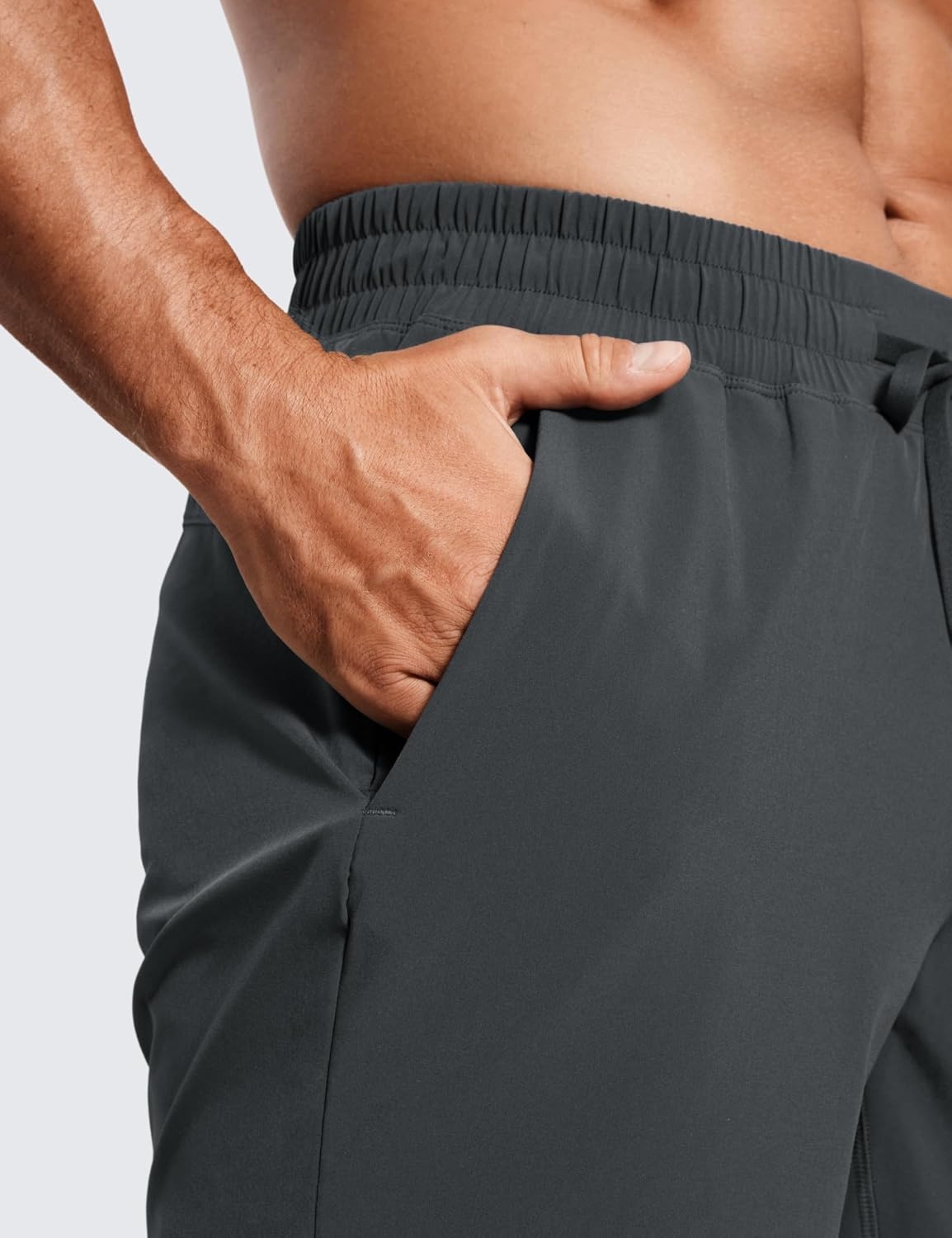 image:imageCRZ YOGA Mens 2 in 1 Running Shorts 7 Lined Workout Quick Dry Lightweight for Sports Athletic with PocketsInk Gray