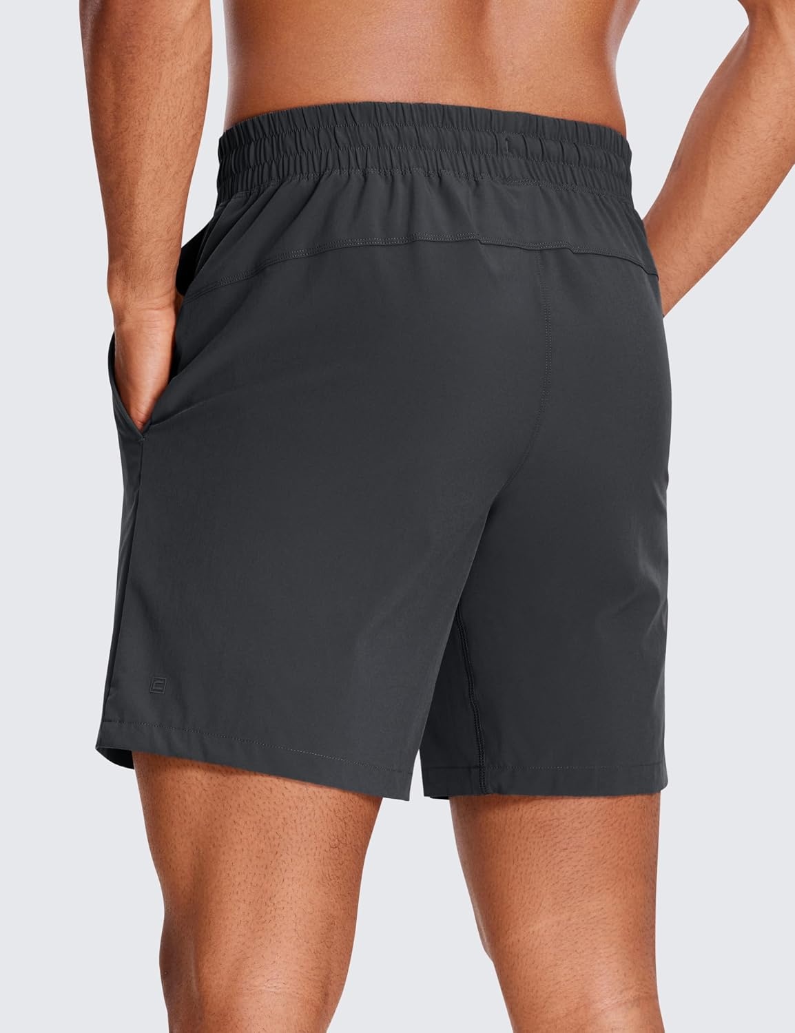 image:imageCRZ YOGA Mens 2 in 1 Running Shorts 7 Lined Workout Quick Dry Lightweight for Sports Athletic with PocketsInk Gray