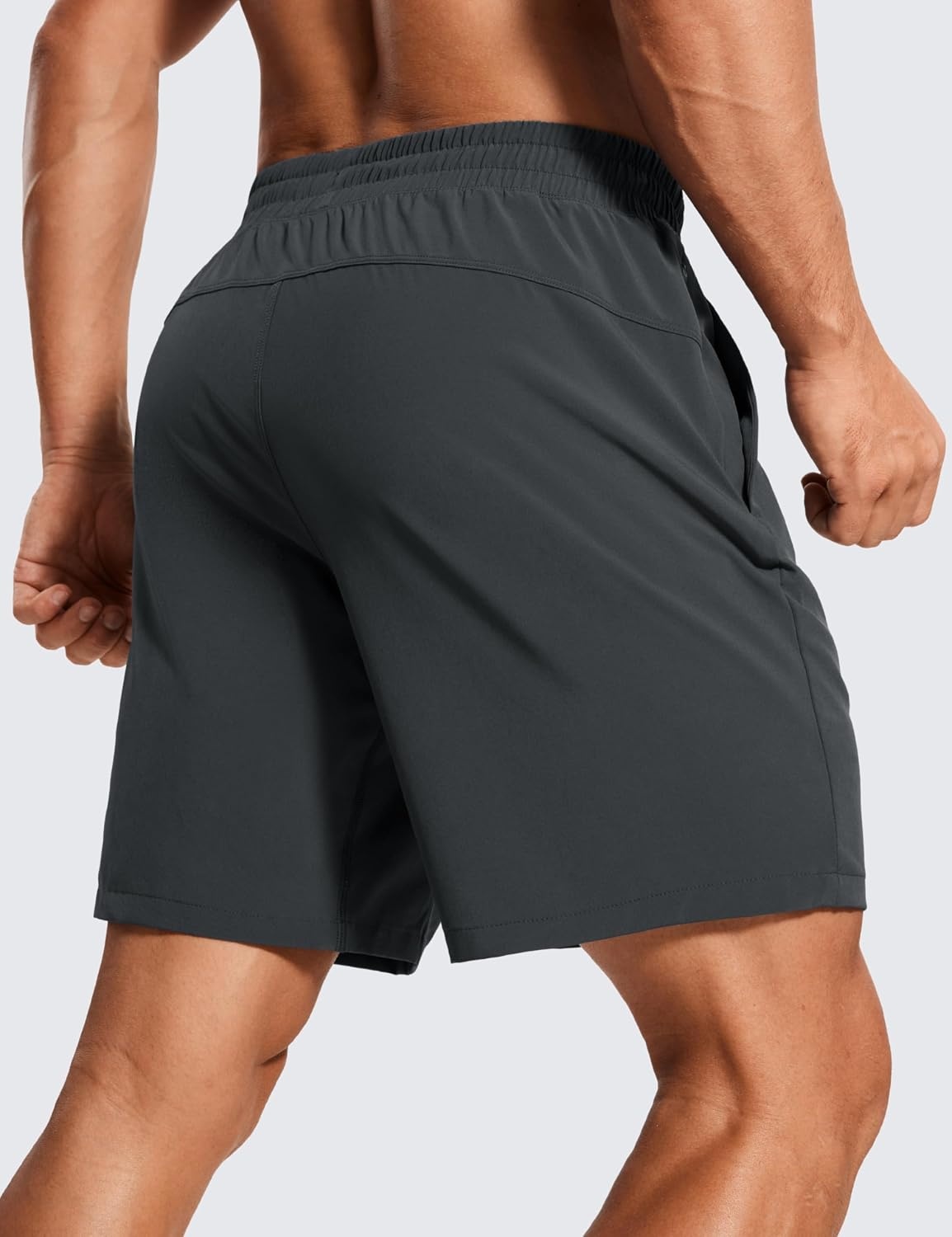 image:imageCRZ YOGA Mens 2 in 1 Running Shorts 7 Lined Workout Quick Dry Lightweight for Sports Athletic with PocketsInk Gray