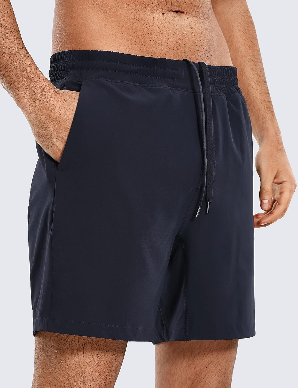 image:imageCRZ YOGA Mens 2 in 1 Running Shorts 7 Lined Workout Quick Dry Lightweight for Sports Athletic with PocketsNavy
