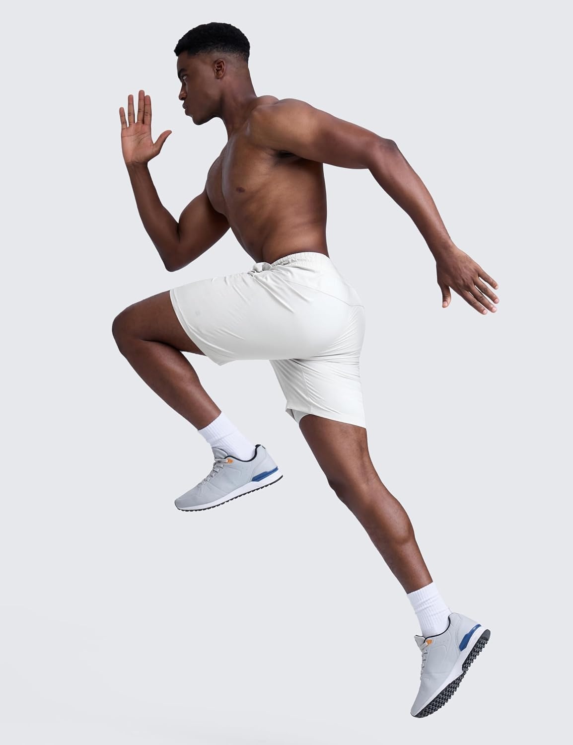 image:imageCRZ YOGA Mens 2 in 1 Running Shorts 7 Lined Workout Quick Dry Lightweight for Sports Athletic with PocketsPlatinum Grey