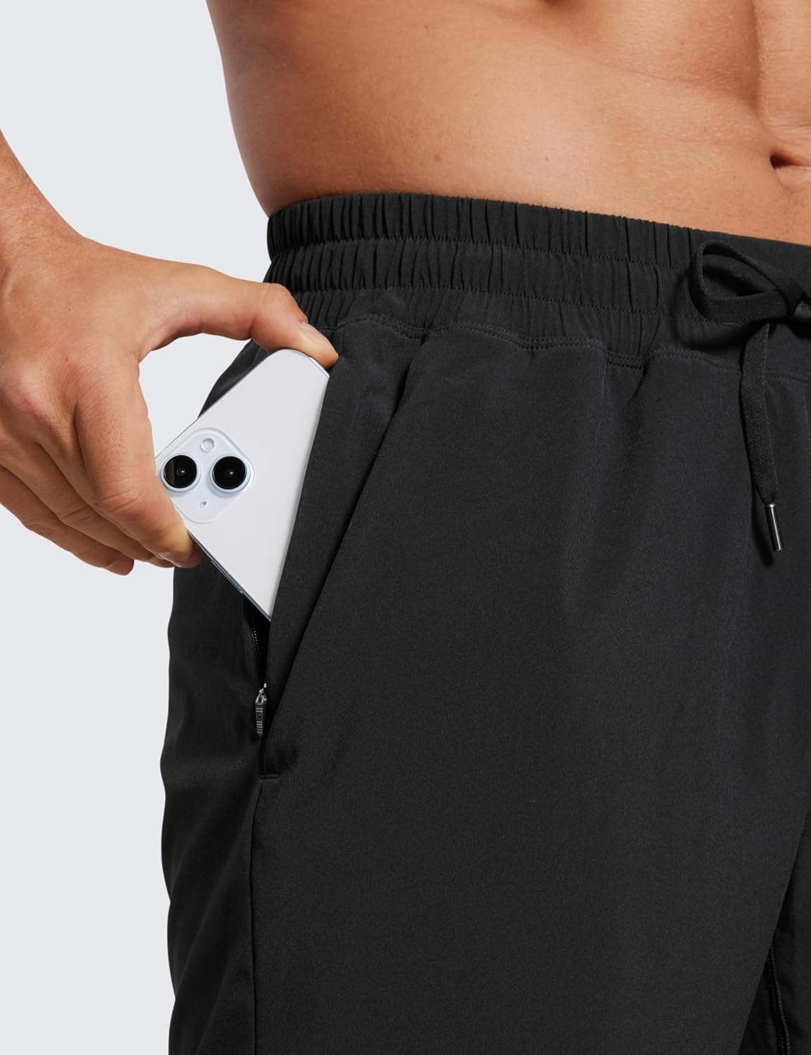 image:imageCRZ YOGA Mens 2 in 1 Running Shorts 9 Lined Quick Dry for Workout Gym Sports Basketball Athletic with PocketsBlack