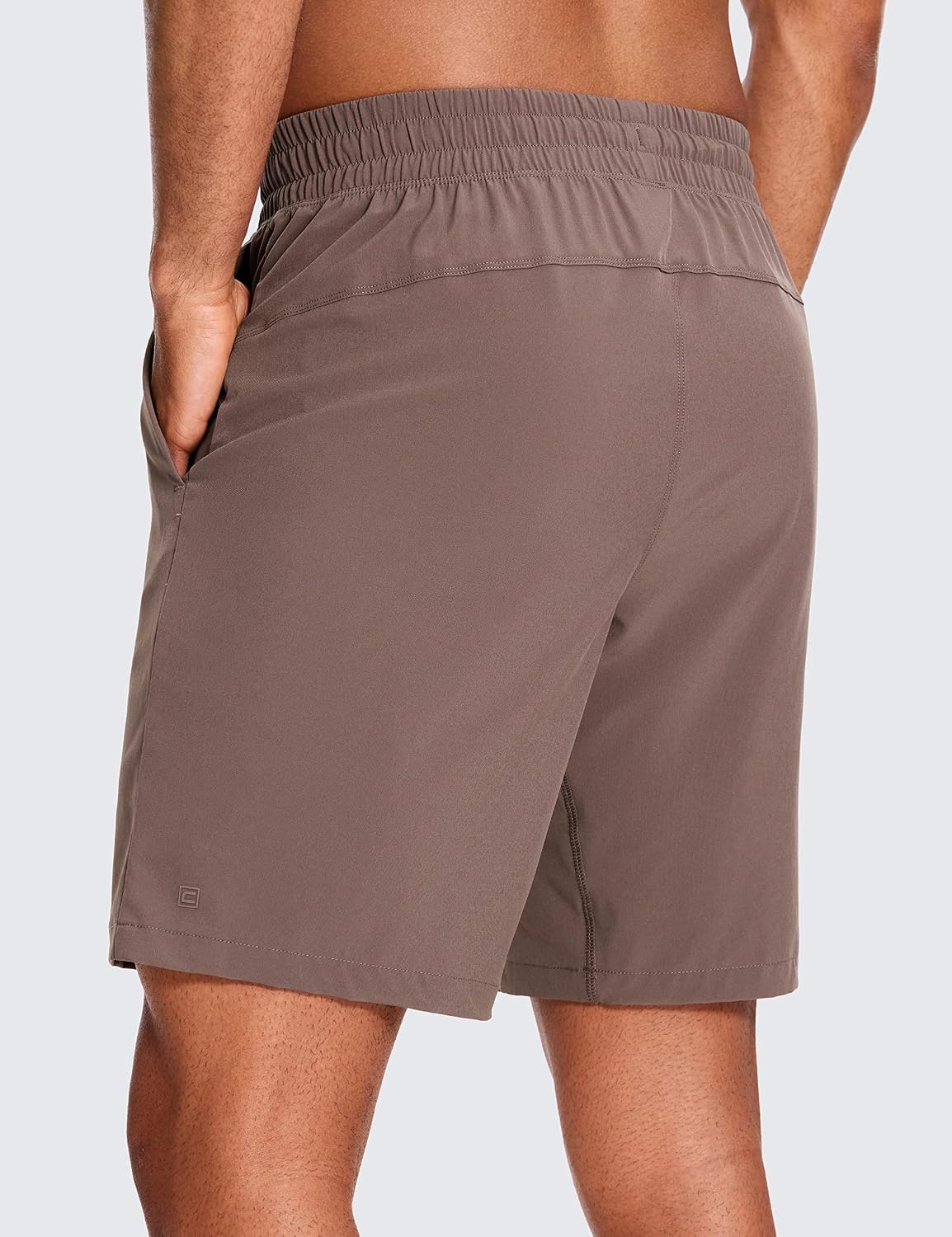 image:imageCRZ YOGA Mens 2 in 1 Running Shorts 9 Lined Quick Dry for Workout Gym Sports Basketball Athletic with PocketsBrown Rock